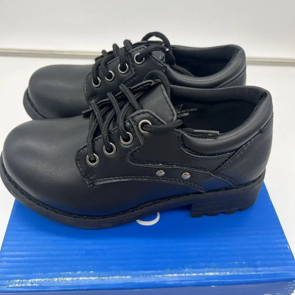 Cane Comfort Little Boys Black Dress Shoes Church School‎ Size 12.5 Read Desc